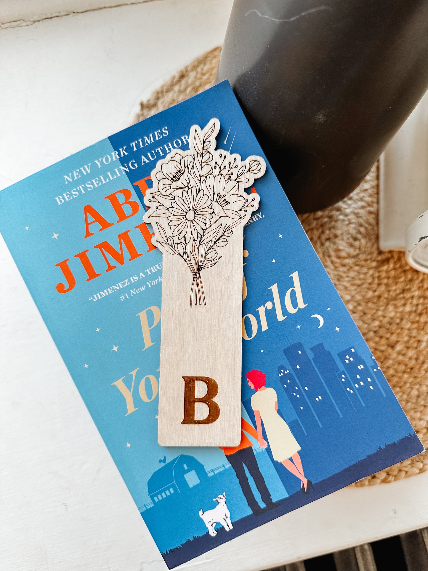 Floral Initial Bookmark
