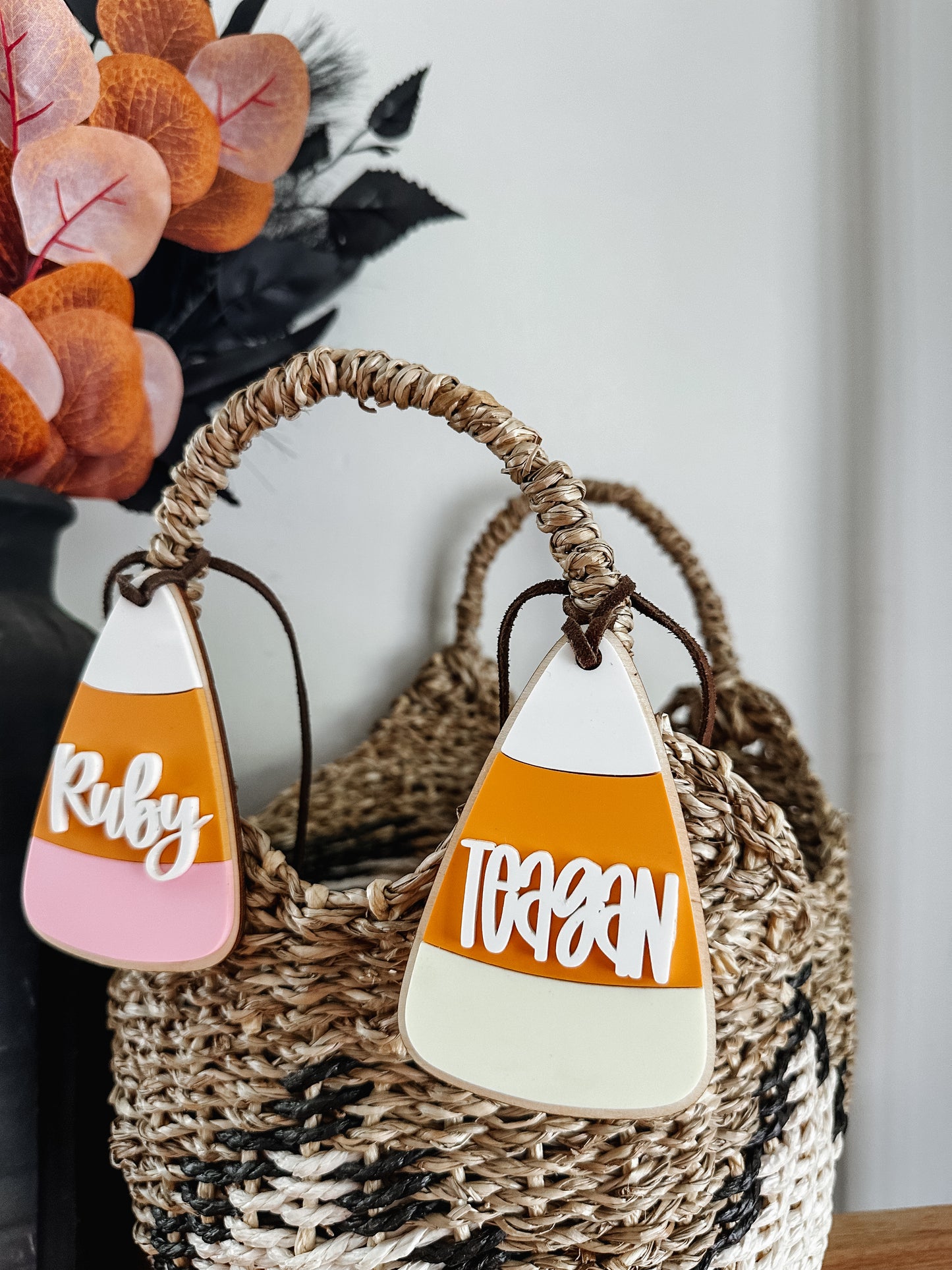 Candy Corn Boo Basket Tag