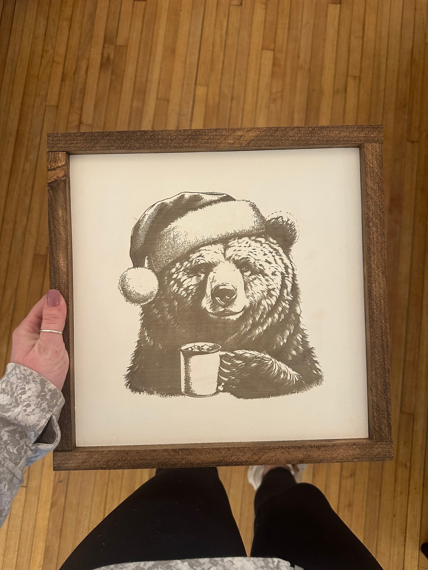 Santa Bear Sign