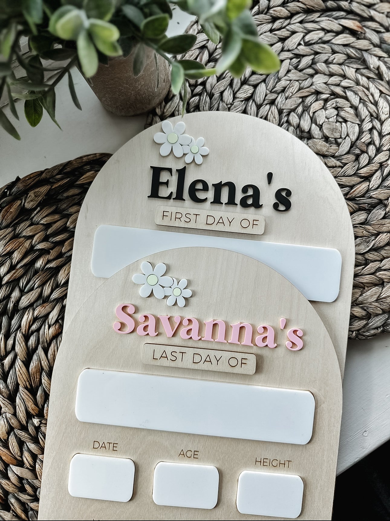 Daisy First/Last Day Board
