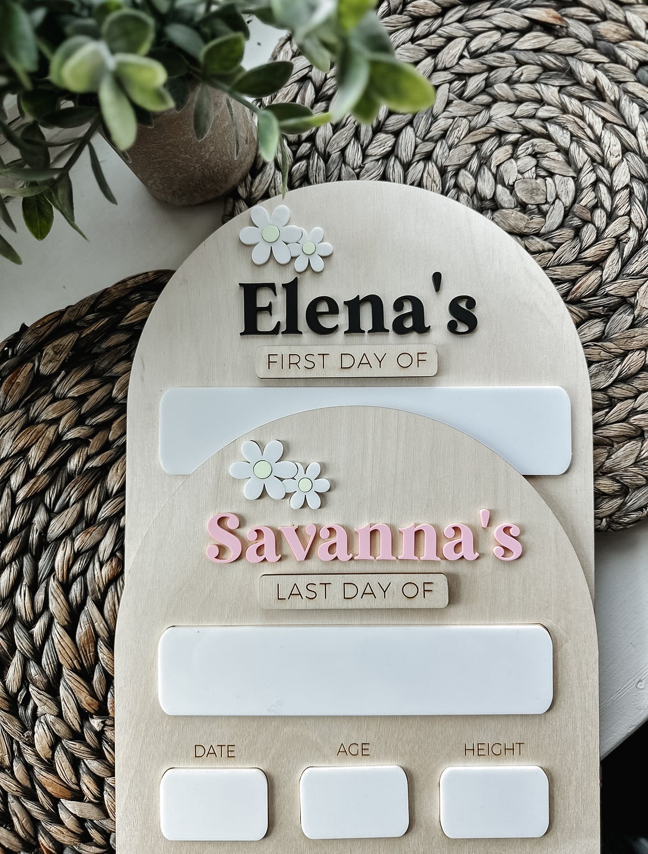 Daisy First/Last Day Board
