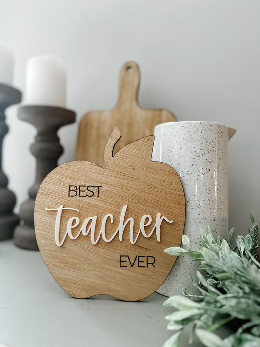 "Best Teacher Ever" Apple