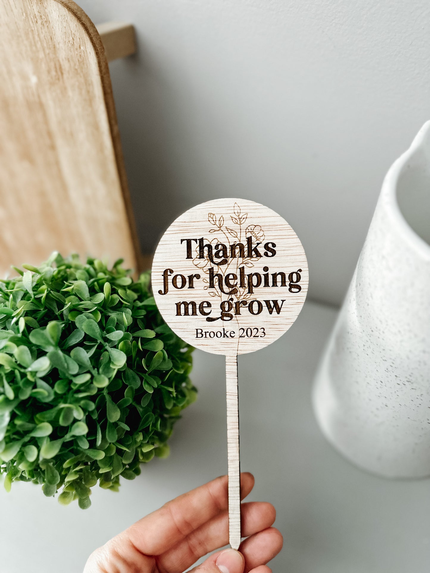 Thanks For Helping Me Grow