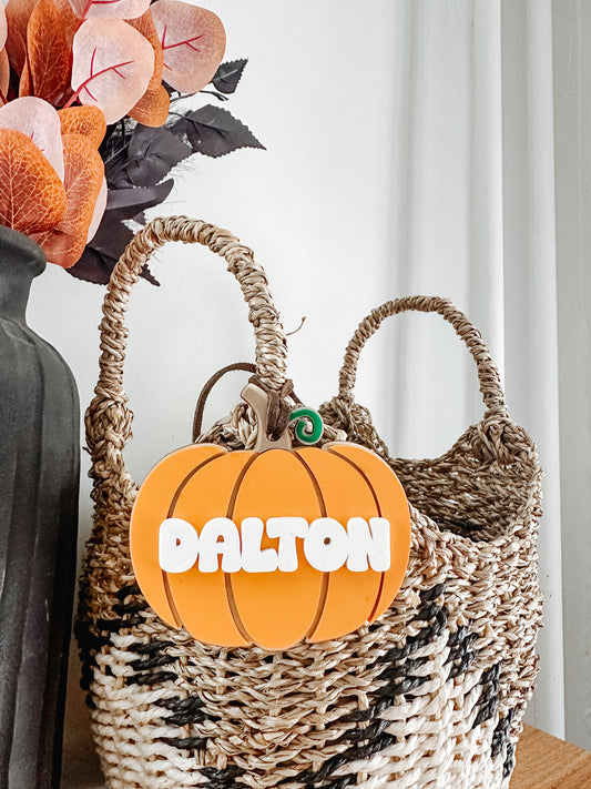 Pumpkin Boo Basket Tag