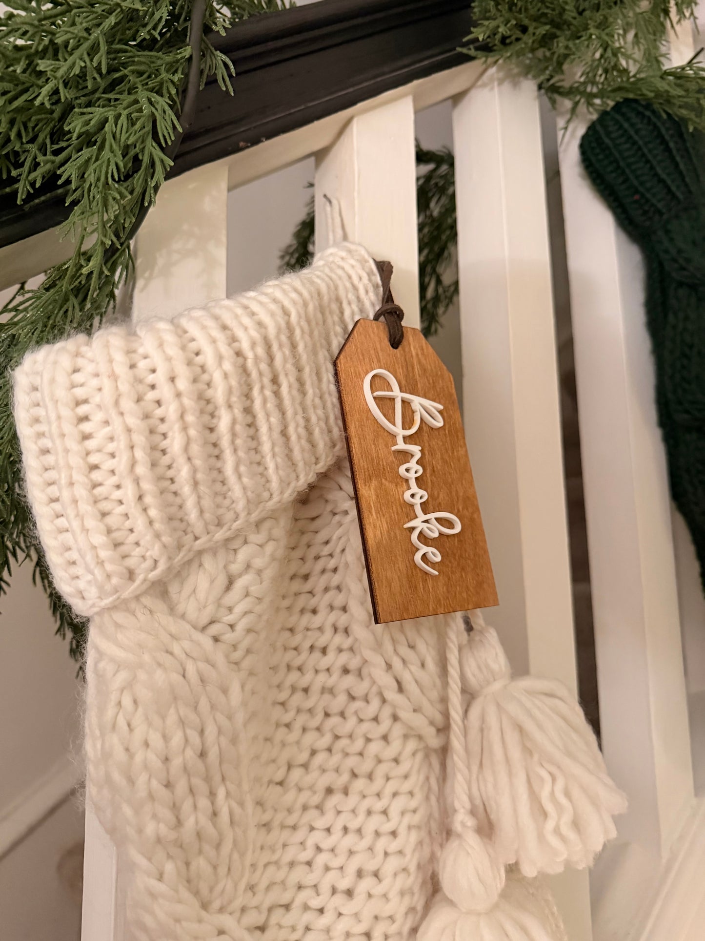 3D Name Stocking Tag