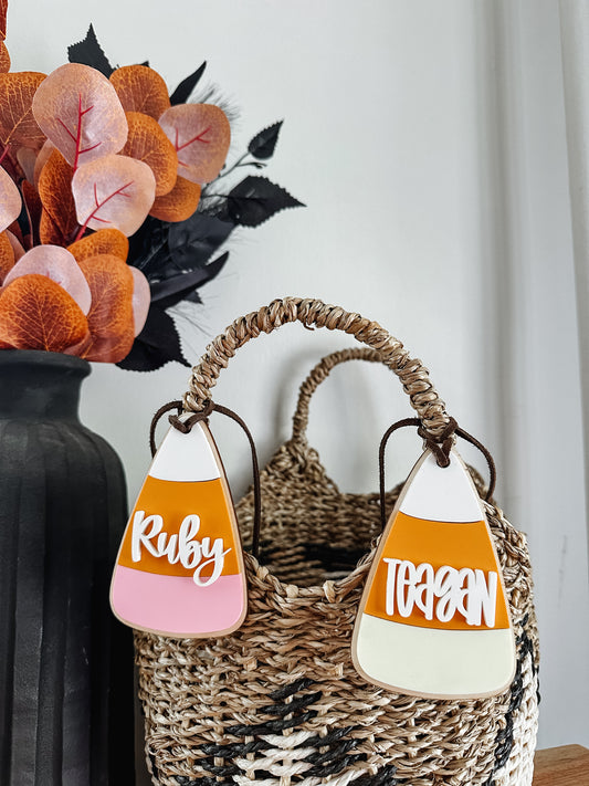 Candy Corn Boo Basket Tag