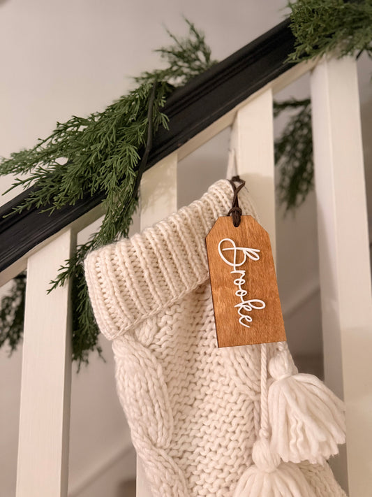 3D Name Stocking Tag