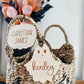 Wood Boo Basket Tag