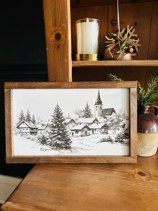 Vintage Christmas Village