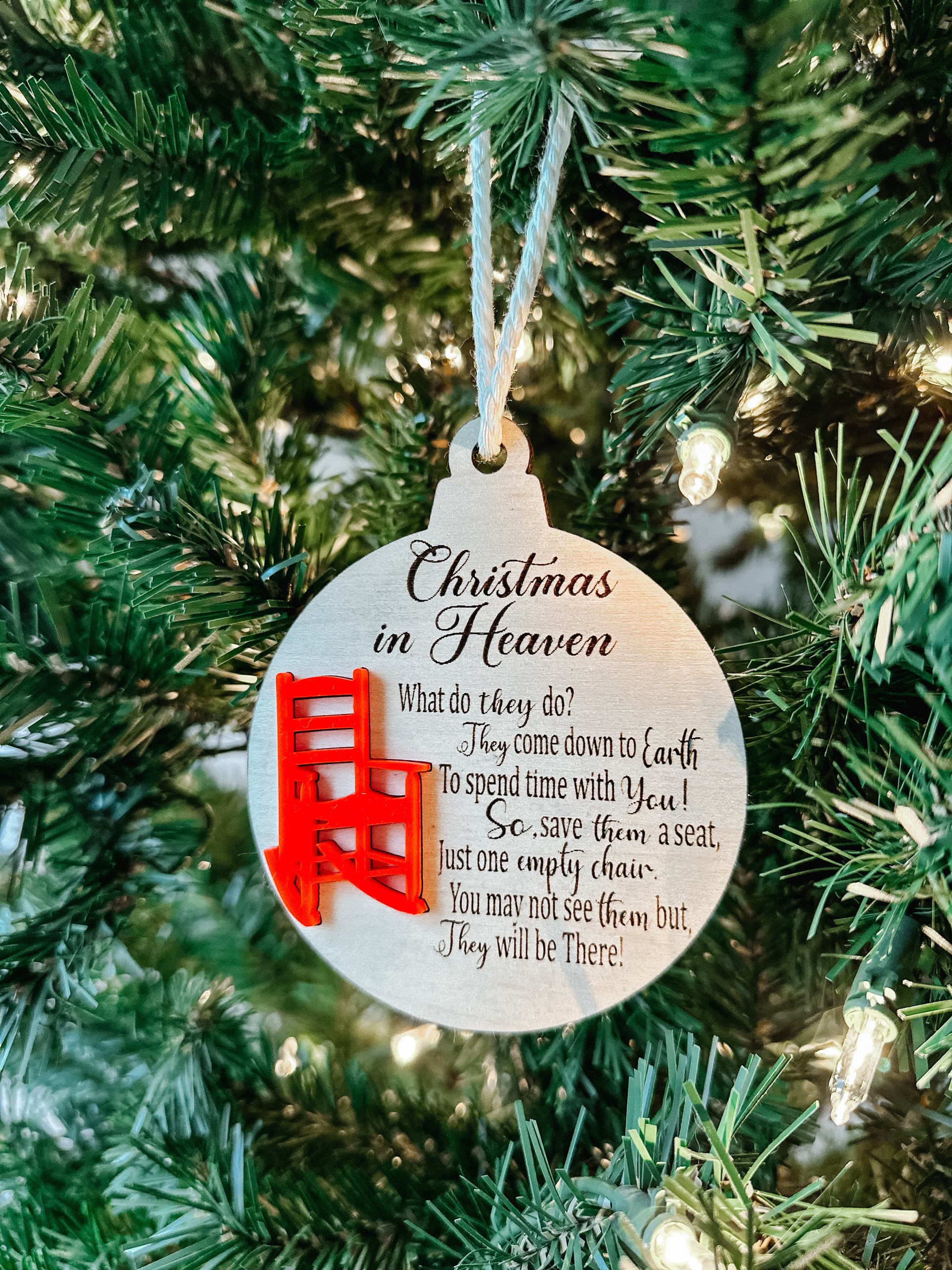 Christmas in Heaven ornament