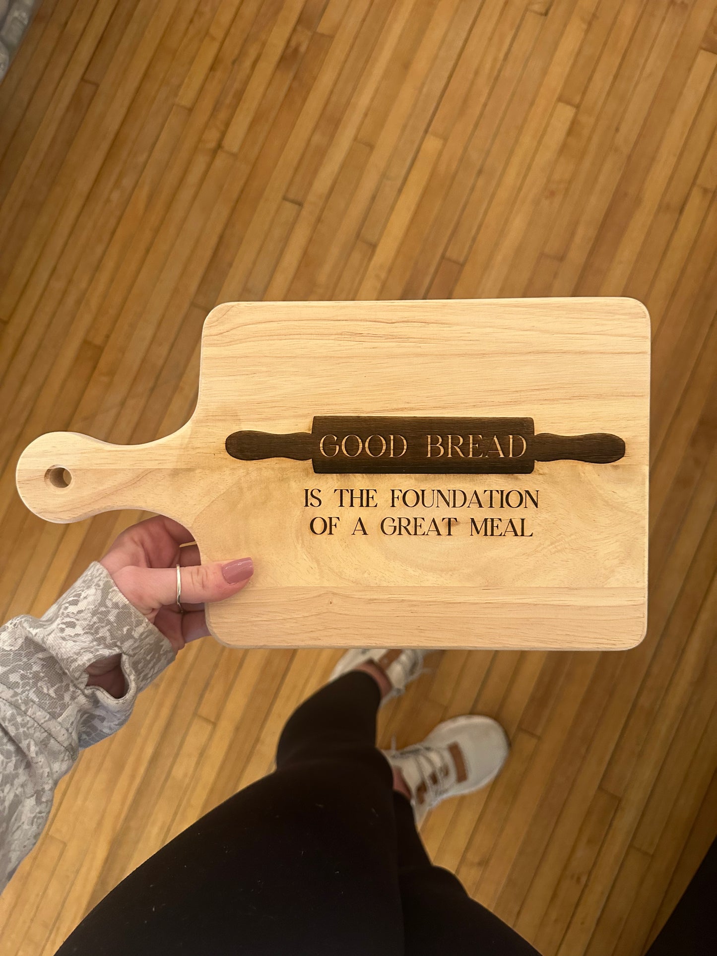 "Good Bread" cutting board