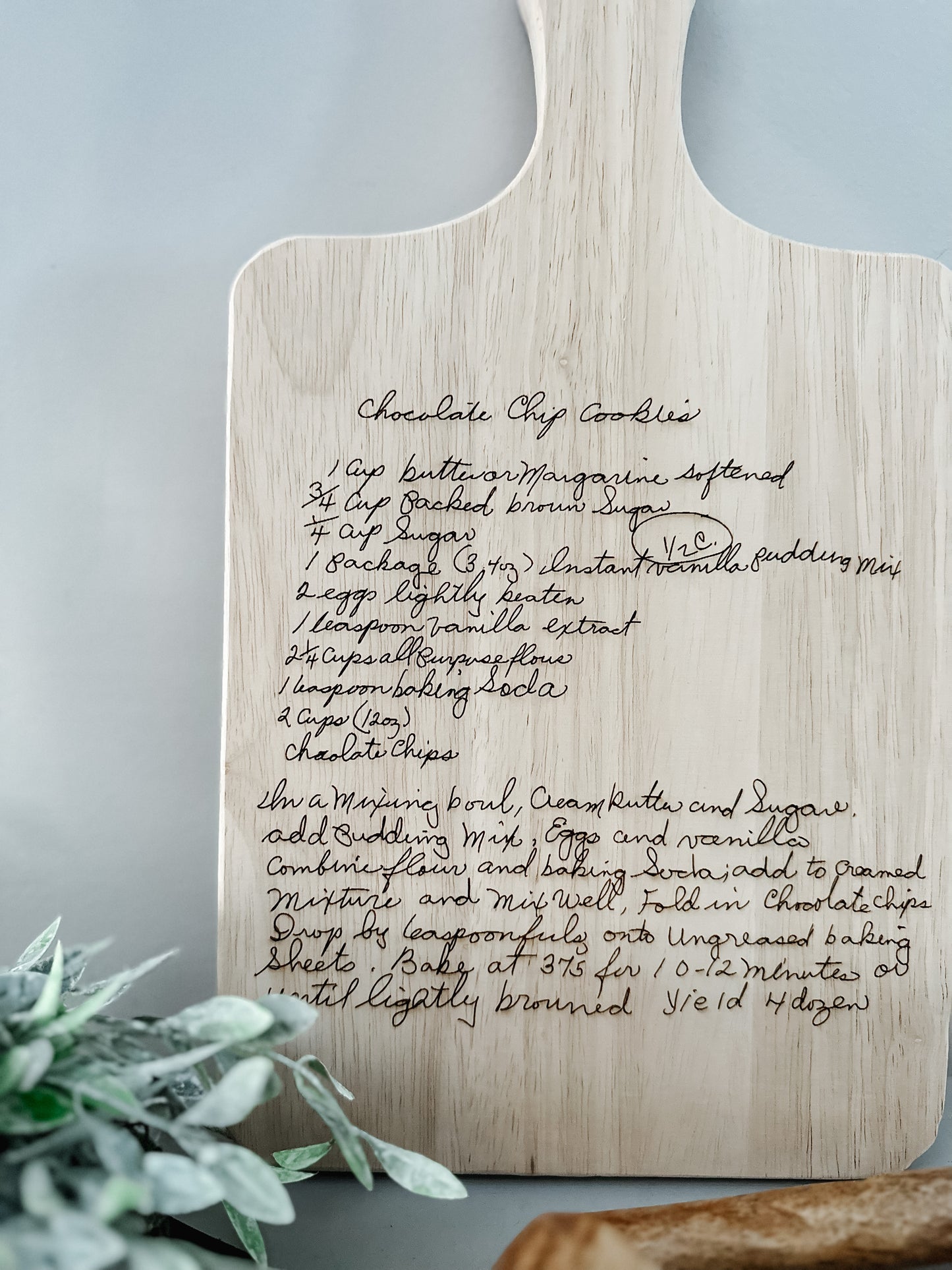 Family Recipe Cutting Board